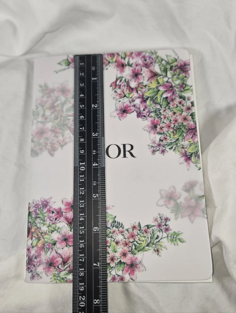 Dior Black Textured Cosmetic Pouch with Gold CD Emblem & Notebook NWT